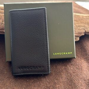 Longchamp Tri-Fold Credit Card Key Holder